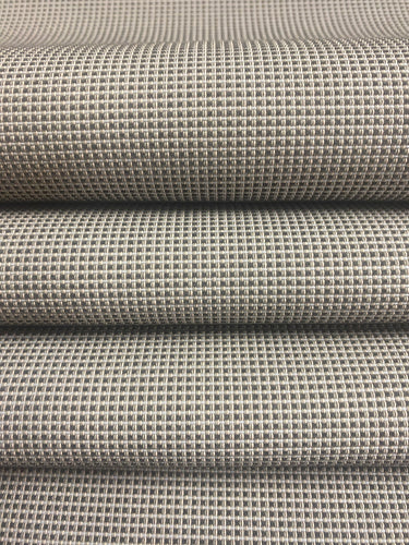 Designer Indoor Outdoor Black Grey Small Check Water & Stain Resistant Upholstery Fabric WHS 4386