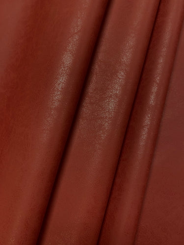 Designer Distressed Burgundy Red Faux Leather Upholstery Vinyl WHS 4394