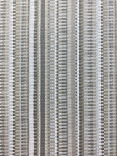Load image into Gallery viewer, Remnant Fabricut Maltitude Birch Cream Taupe Beige Woven Stripe Water &amp; Stain Resistant Upholstery Fabric  WHS 4226