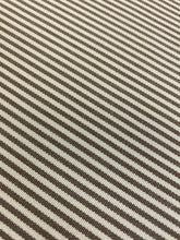 Load image into Gallery viewer, Clarence House Ticking Stripe Beige Brown Indoor Outdoor Water &amp; Stain Resistant Upholstery Fabric WHS 4317