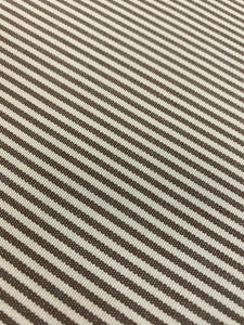 Clarence House Ticking Stripe Beige Brown Indoor Outdoor Water & Stain Resistant Upholstery Fabric WHS 4317