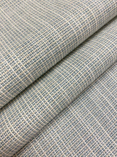 Load image into Gallery viewer, 1.5 Yard of Designer Seafoam Green Cream MCM Mid Century Modern Upholstery Fabric WHS 4517