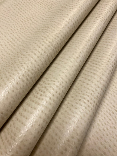 Kravet Beige Ostrich Animal Skin Pattern Faux Leather Upholstery Vinyl WHS 4462