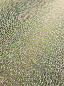 1.5 Yd Janus et Cie Brock Trout Foliage Indoor Outdoor Water & Stain Resistant Green Ombre Python Reptile Upholstery Drapery Fabric WHS 4307