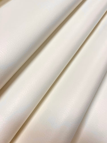 Designer Heavy Duty Cream Faux Leather Upholstery Vinyl WHS 4459