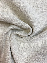 Load image into Gallery viewer, 1.5 Yd Designer Cream Taupe Distressed Chenille Water &amp; Stain Resistant Upholstery Fabric WHS 4529