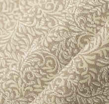 Load image into Gallery viewer, Spanish Made Damask Brocade Taupe Beige White Upholstery Drapery Fabric CF