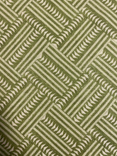Load image into Gallery viewer, Lewis &amp; Wood Chekerbox Cactus Green Geometric Cotton Linen Upholstery Drapery Fabric WHS 4354