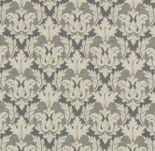 Load image into Gallery viewer, Spanish Made Damask Brocade Grey Silver Upholstery Drapery Fabric CF
