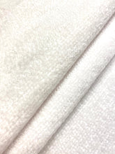 Load image into Gallery viewer, 1.25 Yard Designer Water &amp; Stain Resistant Off White Textured Chenille Upholstery Fabric WHS 4293