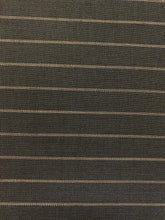 Load image into Gallery viewer, Designer Indoor Outdoor Charcoal Grey Stripe Nautical Upholstery Fabric WHS 4390