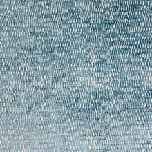 Load image into Gallery viewer, Azure Blue Ivory Abstract Cotton Blend Velvet Upholstery Fabric MGF