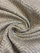 Load image into Gallery viewer, 1.5 Yard Designer Grey Taupe Herringbone Upholstery Fabric WHS 4420