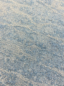 Designer Water & Stain Resistant Aqua Blue Chenille Upholstery Fabric WHS 4544