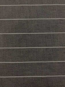 Designer Grey White Pinstripe Water & Stain Resistant Indoor Outdoor Upholstery Fabric WHS 4365