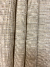 Load image into Gallery viewer, Designer Beige Grey Strie Indoor Outdoor Water &amp; Stain Resistant Upholstery Fabric WHS 4556