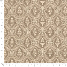 Load image into Gallery viewer, Spanish Made Damask Brocade Taupe Beige White Upholstery Drapery Fabric CF