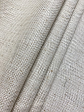 6154313 JOHN LINEN OATMEAL Solid Color Linen Blend Upholstery And Drapery  Fabric