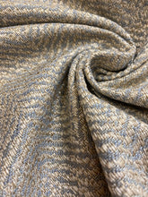 Load image into Gallery viewer, 1.5 Yard Designer Grey Taupe Herringbone Upholstery Fabric WHS 4420