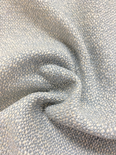 Designer MCM Mid Century Modern Blue White Tweed Upholstery Fabric WHS 4339