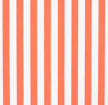 Load image into Gallery viewer, Heavy Duty Outdoor Solution Dyed Acrylic Orange Cream Stripe Upholstery Drapery Fabric CF