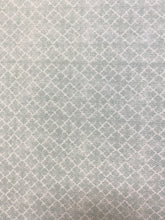 Load image into Gallery viewer, 1.25 Yard Designer Cream Seafoam Green Geometric Cotton Linen Upholstery Fabric WHS 4376