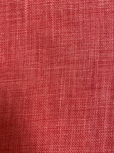 Load image into Gallery viewer, Designer Water &amp; Stain Resistant Coral Pure Belgian Linen Upholstery Fabric WHS 4321