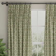 Load image into Gallery viewer, Spanish Made Damask Brocade Sage Green Upholstery Drapery Fabric CF