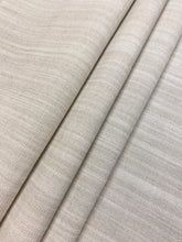 Load image into Gallery viewer, Designer Beige Taupe Strie MCM Mid Century Modern Indoor Outdoor Water &amp; Stain Resistant Upholstery Drapery Fabric WHS 4338