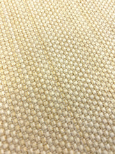 Load image into Gallery viewer, Designer Water &amp; Stain Resistant Yellow Beige Basketweave Indoor Outdoor Upholstery Fabric / Straw STA 4480
