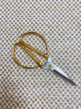 Load image into Gallery viewer, 1.5 Yard of Designer Beige Cream Lavender Check Chenille Upholstery Fabric WHS 4348