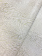 Load image into Gallery viewer, Designer Ivory Cream Reptile Snake Skin Faux Leather Upholstery Vinyl WHS 4505