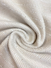 Load image into Gallery viewer, 1.8 Yd Designer Cream Beige Nautical Stripe Water &amp; Stain Resistant Upholstery Fabric WHS 4269