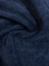 Load image into Gallery viewer, Designer Indigo Navy Blue Chenille Upholstery Fabric WHS 4552