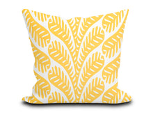 Load image into Gallery viewer, Custom Pillow Cover in Thibaut Ginger Yellow - One Side