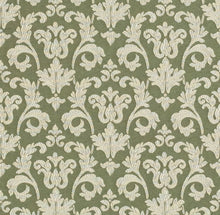 Load image into Gallery viewer, Spanish Made Damask Brocade Sage Green Upholstery Drapery Fabric CF