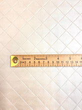 Load image into Gallery viewer, Designer Oyster Beige Quilted Diamond Matelasse Faux Leather Upholstery Vinyl WHS 4390