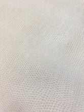 Load image into Gallery viewer, Designer Ivory Cream Reptile Snake Skin Faux Leather Upholstery Vinyl WHS 4505