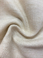 Load image into Gallery viewer, Designer Water &amp; Stain Resistant Beige Cream MCM Mid Century Modern Tweed Upholstery Fabric WHS 4352