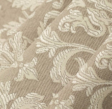 Load image into Gallery viewer, Spanish Made Damask Brocade Taupe Beige Upholstery Drapery Fabric CF
