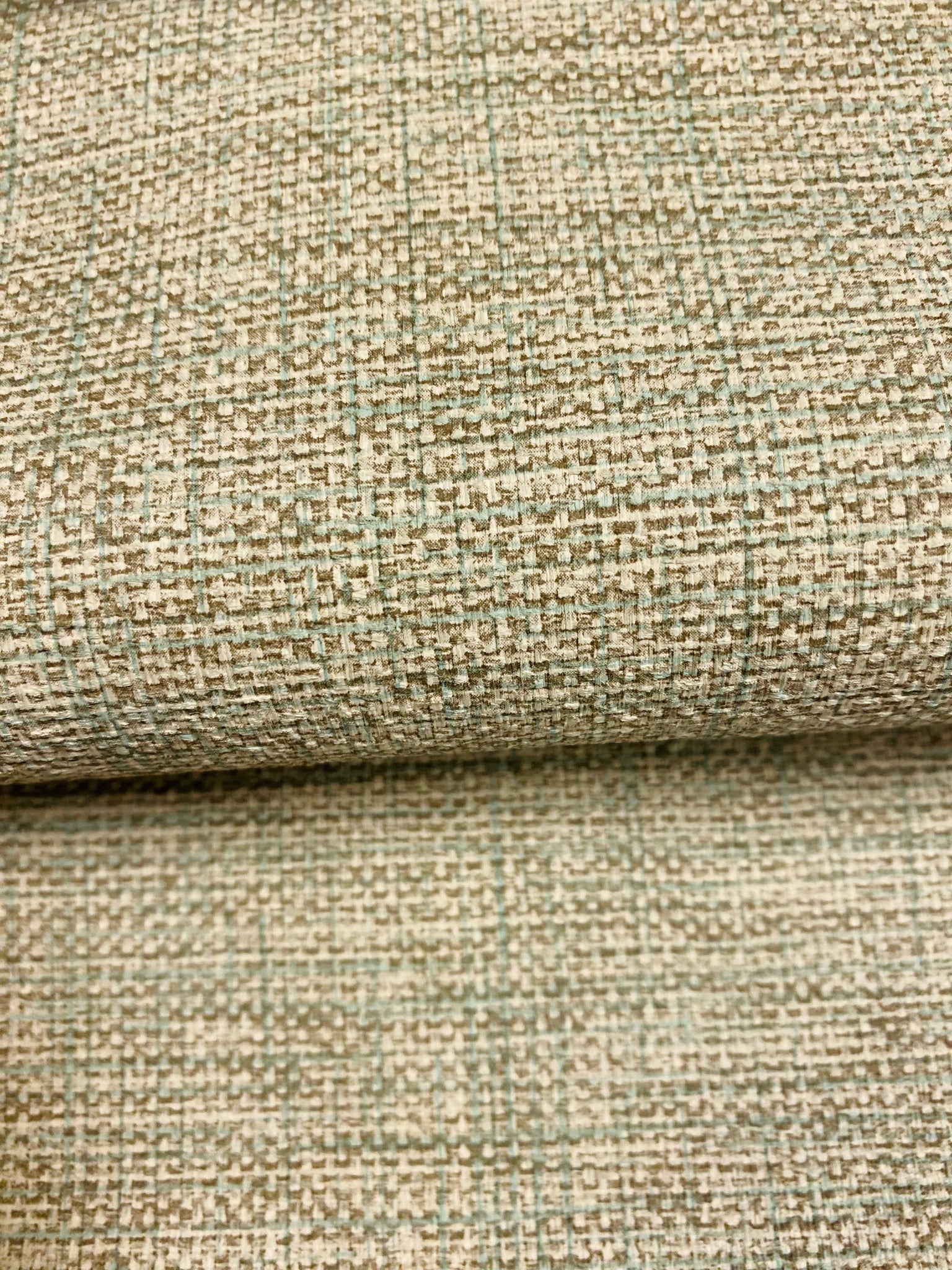 1.5 Yard Commercial Heavy Duty Sage Green Textured MCM Mid Century Modern Tweed online Faux Leather Upholstery Vinyl WHS527