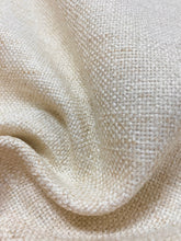 Load image into Gallery viewer, Designer Water &amp; Stain Resistant Beige Cream MCM Mid Century Modern Tweed Upholstery Fabric WHS 4352
