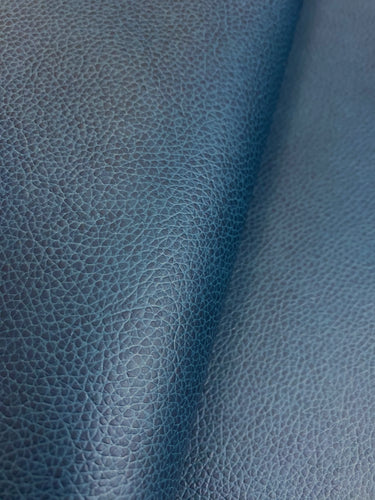 Designer Softened Teal Blue Vegan Faux Leather Upholstery Vinyl WHS 4397