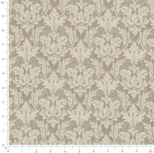 Load image into Gallery viewer, Spanish Made Damask Brocade Taupe Beige White Upholstery Drapery Fabric CF
