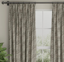 Load image into Gallery viewer, Spanish Made Black Grey White Paisley Upholstery Drapery Fabric CF
