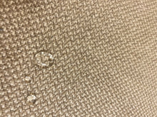 Load image into Gallery viewer, Designer Taupe Ecru Cream MCM Mid Century Modern Herringbone Belgian Linen Water &amp; Stain Resistant Upholstery Fabric WHS 4499