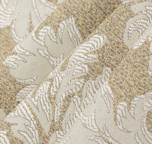 Load image into Gallery viewer, Spanish Made Damask Brocade Mustard Gold Beige Upholstery Drapery Fabric CF