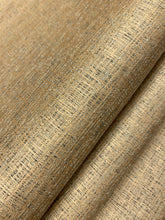 Load image into Gallery viewer, Designer MCM Mid Century Modern Water &amp; Stain Resistant Gold Bronze Charcoal Grey Upholstery Fabric WHS 4408