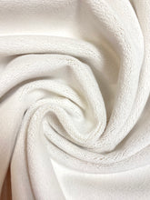 Load image into Gallery viewer, Designer Cream Performance Velvet Water &amp; Stain Resistant Upholstery Fabric STA 4349