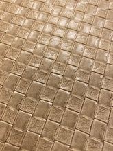 Load image into Gallery viewer, 1.5 Yard Designer Heavy Duty Basketweave Taupe Faux Leather Upholstery Vinyl WHS 4471
